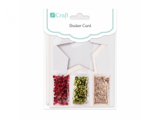 Shaker card DPCRAFT Gwiazdka 1szt.