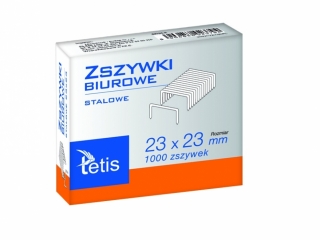 Zszywki biurowe TETIS HD 23/23;240 kart.;1000szt