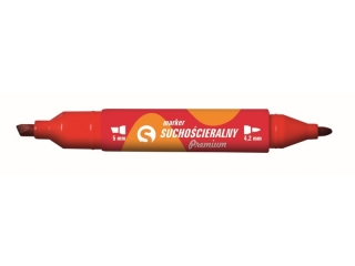 Marker suchocieralny TETIS KM504 Premium 2 kocwki - czerwony