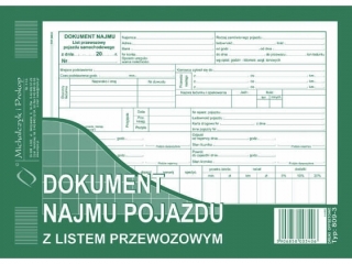 Druk-Dokument najmu poj.z listem przewoz
