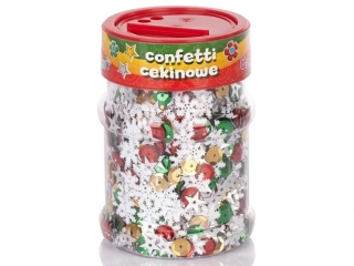 Confetti cekinowe kka - mix witeczny 100g ASPROM