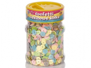 Confetti cekinowe kka Pastel - mix kolorw 100g ASPROM