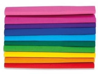 Bibua marszczona 50 x200cm - TECZA - MIX 10 kolorw, 10 rolek, Happy Color [opakowanie=10szt]