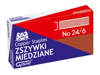 Zszywki GRAND miedziane 24/6 a10