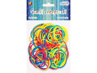 Gumki recepturki GUM-3539 mix kolorw, rozm.3, 8cm, op.30g.