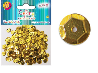 Cekiny metal.MT-6586(47) zote 10g