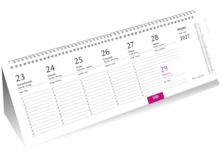 Kalendarz ze spiralk� - poziomy  T-100-2-18 2027