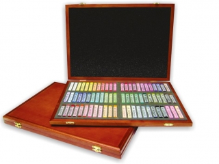 MUNGYO GALLERY ARTISTS PASTELE SUCHE P��TWARDE MPL-72W KOMPLET 72 SZT.W OPAK. DREWNIANYM