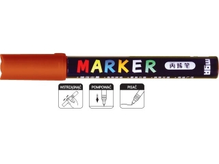 Marker akrylowy 1-2 mm, brzowy czerwonawy, MG