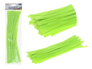 Druciki kreatywne  dugo : 30  cm  ilo : 40 szt kolor: jaskrawy zielony
