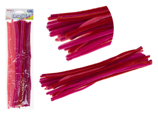 Druciki kreatywne  dugo : 30  cm  ilo : 40 szt kolor: odcienie rowego