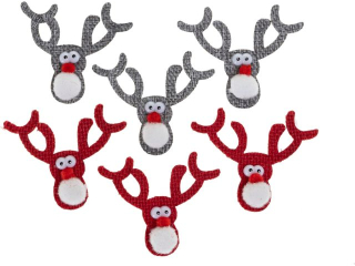 Renifery  rozmiar: 8 x 1, 5 x 6  cm  ilo : 6 szt