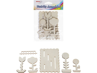 Kształty drewniane rozmiar: 10-15 cm grubość: 2 mm