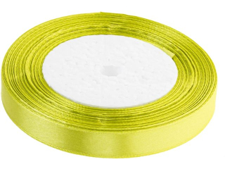 Wstka satynowa  rozmiar: 12 mm x 32 m kolor: pistacjowy