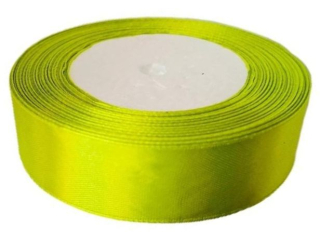 Wstka satynowa  rozmiar: 25 mm x 32 m kolor: pistacjowy