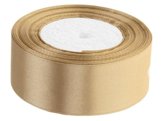 Wstka satynowa  rozmiar: 38 mm x 32 m kolor: ciemny zoty