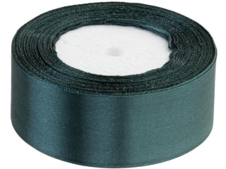 Wstka satynowa  rozmiar: 38 mm x 32 m kolor: ziele butelkowa