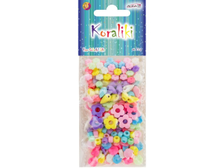 Koraliki plastikowe PJ-2851 mix ksztatw, op. zawiera ok. 73g