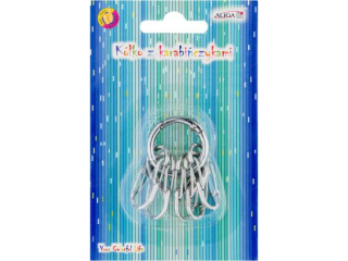 Kółko z karabińczykami PH-5647 rozm. kółka 2, 9cm, karabińczyki 3cm