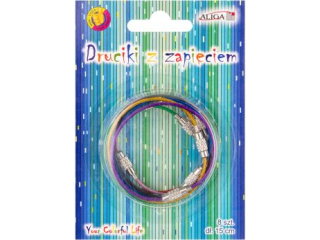 Druciki kolorowe z zapięciem PH-2660 dł. 15cm, op. 8szt.