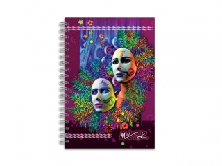 PENMATE BRULION A4 W TWARDEJ OPRAWIE W SPIRALI Z PRZEK�ADKAMI 160 KARTEK W KRATK� MASKI [opakowanie=4szt]