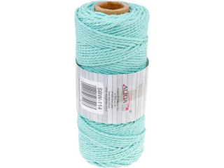 Sznurek bawełniany SBW-114 miętowy 3mm 100m (splot 21 nitek)