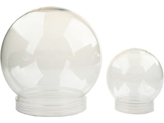 Kula plastikowa ABS-1847 z podstawk, op. 2szt.: rozm. 8cm i 14cm