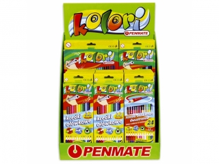 PENMATE KOLORI PREMIUM KREDKI OWKOWE TRJKTNE DISPLEJ (3, 00 proc.)