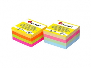 Notes samoprzylepny TITANUM mix fluo 400k 76x76 mm