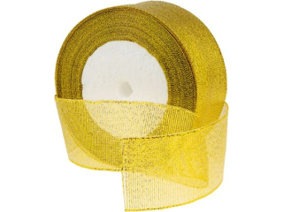 Wstążka metalizowane DWB38-139 złota, rozm. 38mm/22m, 1op.=4rol.