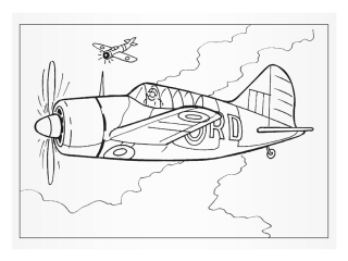 Kolorowanka MFP A5 Samoloty