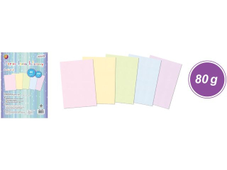 Papier ksero ZPK-3468 kolorowy pastel A4, op. 100szt. (5 kolor�w x 20szt.)