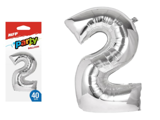 Balon foliowy cyfra "2" 40cm