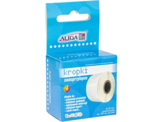 Kropki samoprzylepne PSD-1747 przezroczyste, rozm. 25mm, 100szt. na rolce.