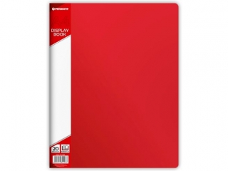 Album ofertowy PENMATE A4 PP-120, 20 koszulek, czerwony