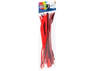 Druciki kreatywne FIORELLO GR-CH017, 30 cm, 20 szt. czerwone (sz)