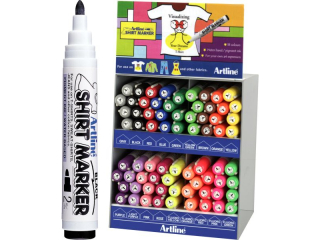 T-SHIRT - Marker permanentny do odzie�y (do wprasowywania), mix [opakowanie=76szt]