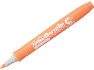 Marker permanentny ARTLINE DECORITE ko�c�wka okr�g�a 1, 0mm - pomara�czowy pastel [opakowanie=12szt]