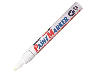 Marker olejowy ARTLINE ko�c�wka okr�g�a 2, 3mm - bia�y [opakowanie=12szt]