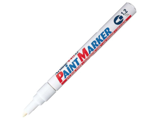 Marker olejowy ARTLINE fine ko�c�wka okr�g�a 1, 2mm - bia�y [opakowanie=12szt]