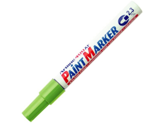 Marker olejowy ARTLINE ko�c�wka okr�g�a 2, 3mm - jasnozielony [opakowanie=12szt]