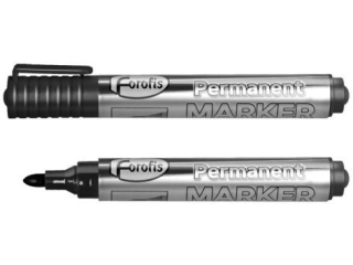 Marker PERMANENTNY CZARNY okr�g�y FR91272 [opakowanie=12szt]