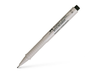 CIENKOPIS ECCO PIGMENT 0, 8MM CZARNY FABER-CASTELL [opakowanie=10szt]