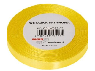 WSTKI SATYNOWE  KANARKOWY 6mm x 32m