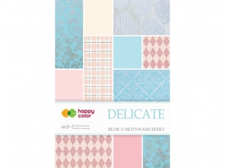 Blok effect DELICATE, 20x29cm, 170-220g/m2, 10 ark, 5 motyw.