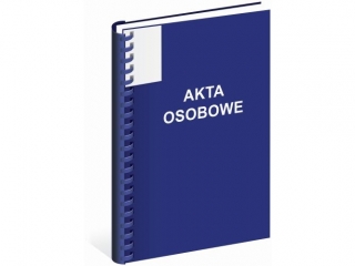 Teczka akt osobowych z instrukcj A4 (z bind) 02 niebieska