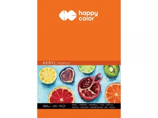 Blok do akrylu Art., A5, 10 ark, 360g, Happy Color