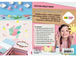 Zestaw kreatywny ?Pastelowe love?, Happy Color