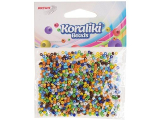 Koraliki akrylowe do nawlekania rozmiar: 3, 5 mm waga: 30 g kolor: mix