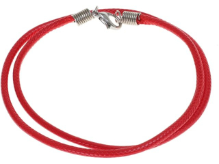 Naszyjnik z zapiciem grubo: 3 mm  dugo : 45  cm  kolor: czerwony